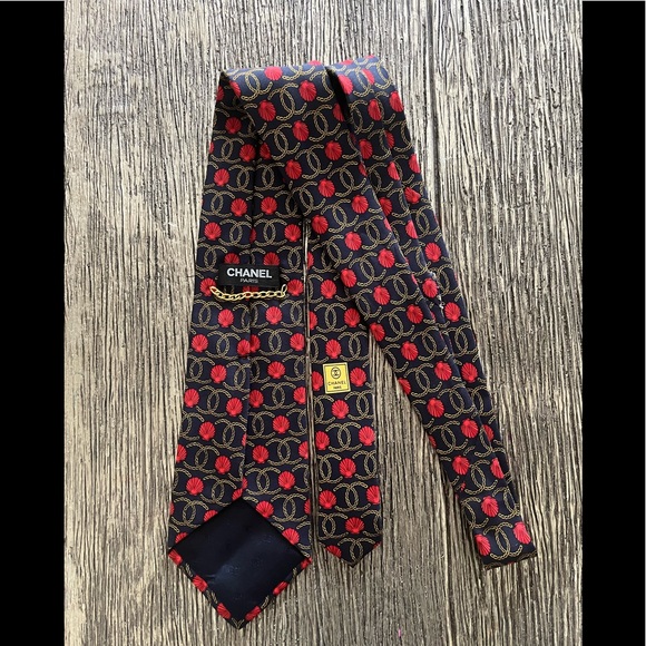 CHANEL Other - Chanel Silk Tie CC LOGO